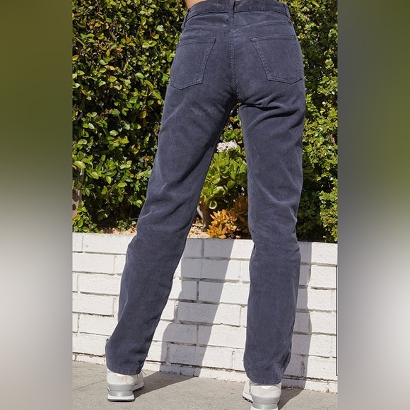 NWT John Galt Navy Corduroy Straight Leg Pants MEDIUM - Picture 3 of 6